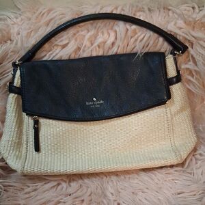 Kate Spade Black and Cream Shoulder Bag